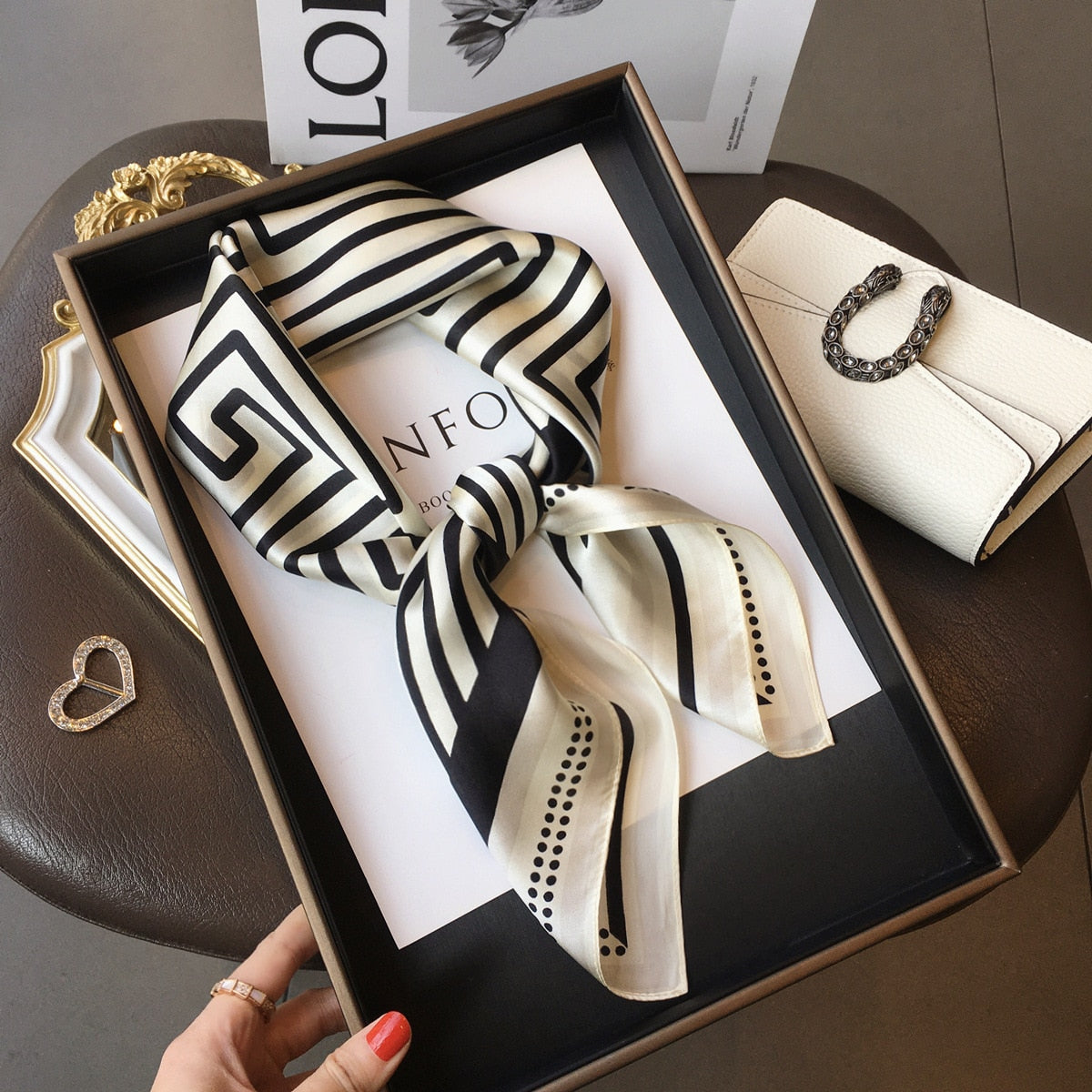 Céleste Pure Silk Scarf