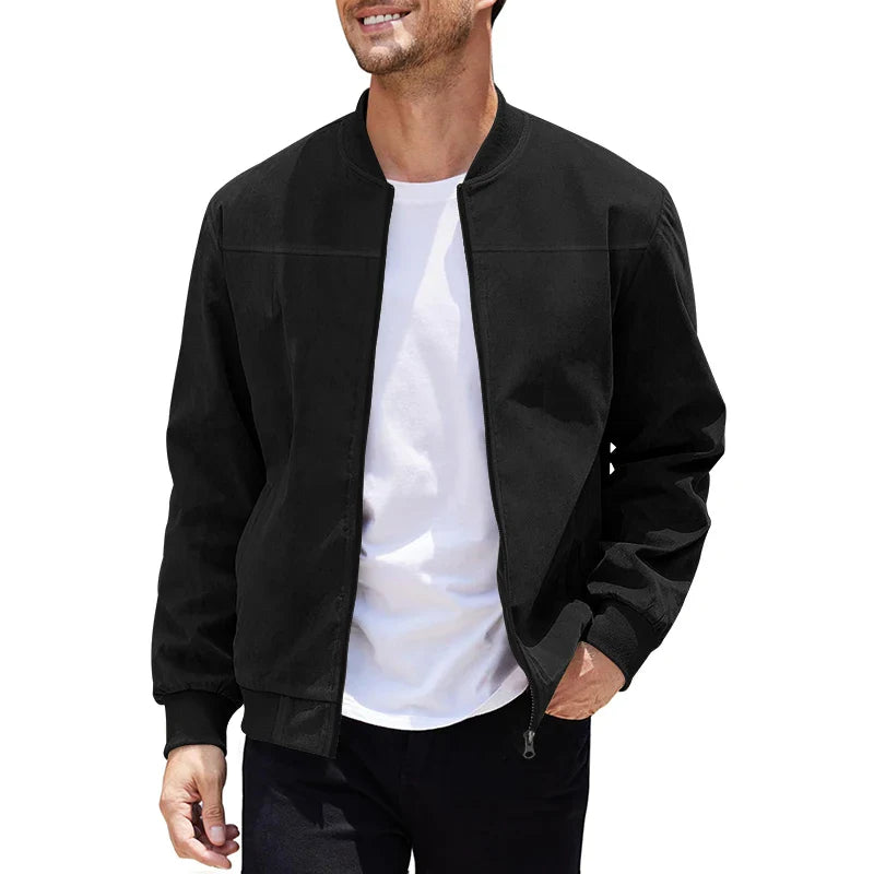 Harrison Suede Bomber Jacket