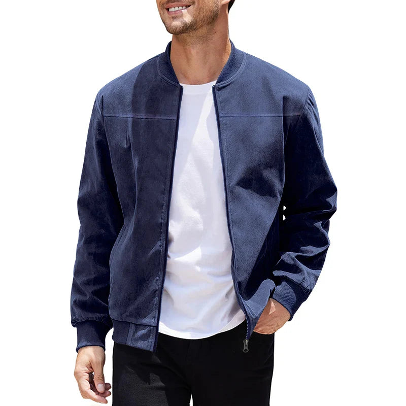 Harrison Suede Bomber Jacket