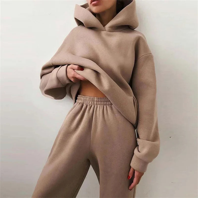 Avina Relaxed Fleece Tracksuit Set