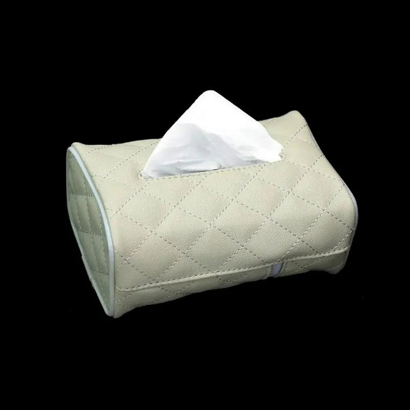 Faux Leather Tissue Box