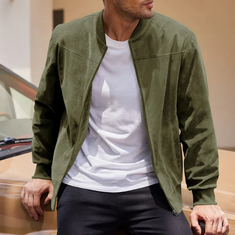 Harrison Suede Bomber Jacket