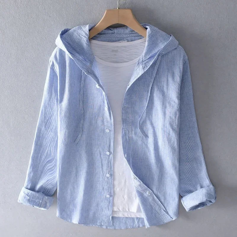 Auburn Linen Hoodie