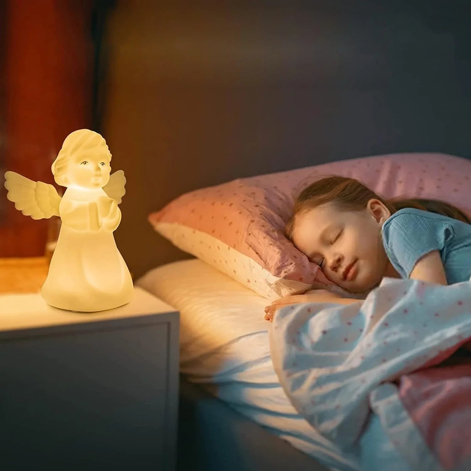Celestia Angel Glow Lamp – Soothing Night Light for Children’s Rooms