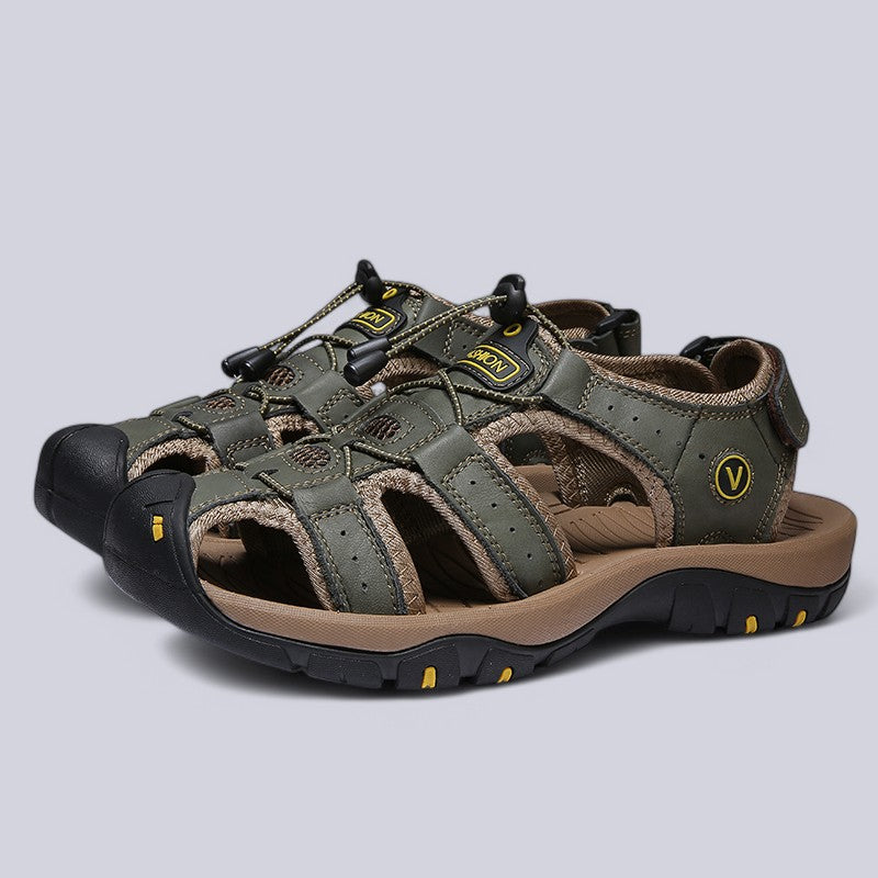 Luciano Leather Fisherman Sandals