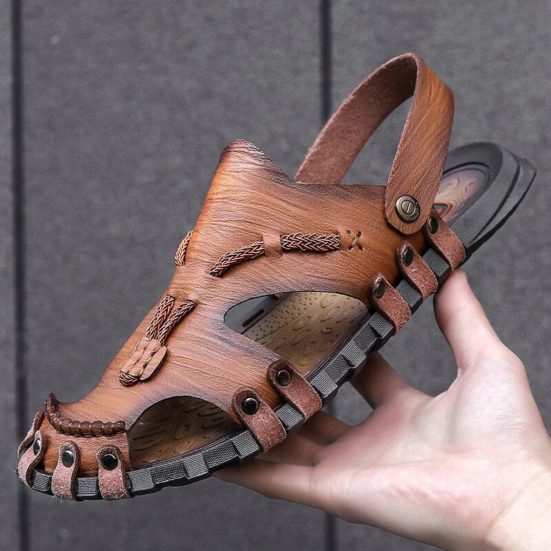 Tribal Genuine Leather Sandals - Charles Francis