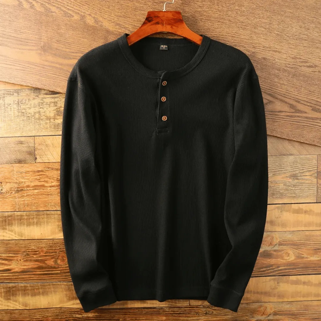 Sereno Cotton Henley Shirt