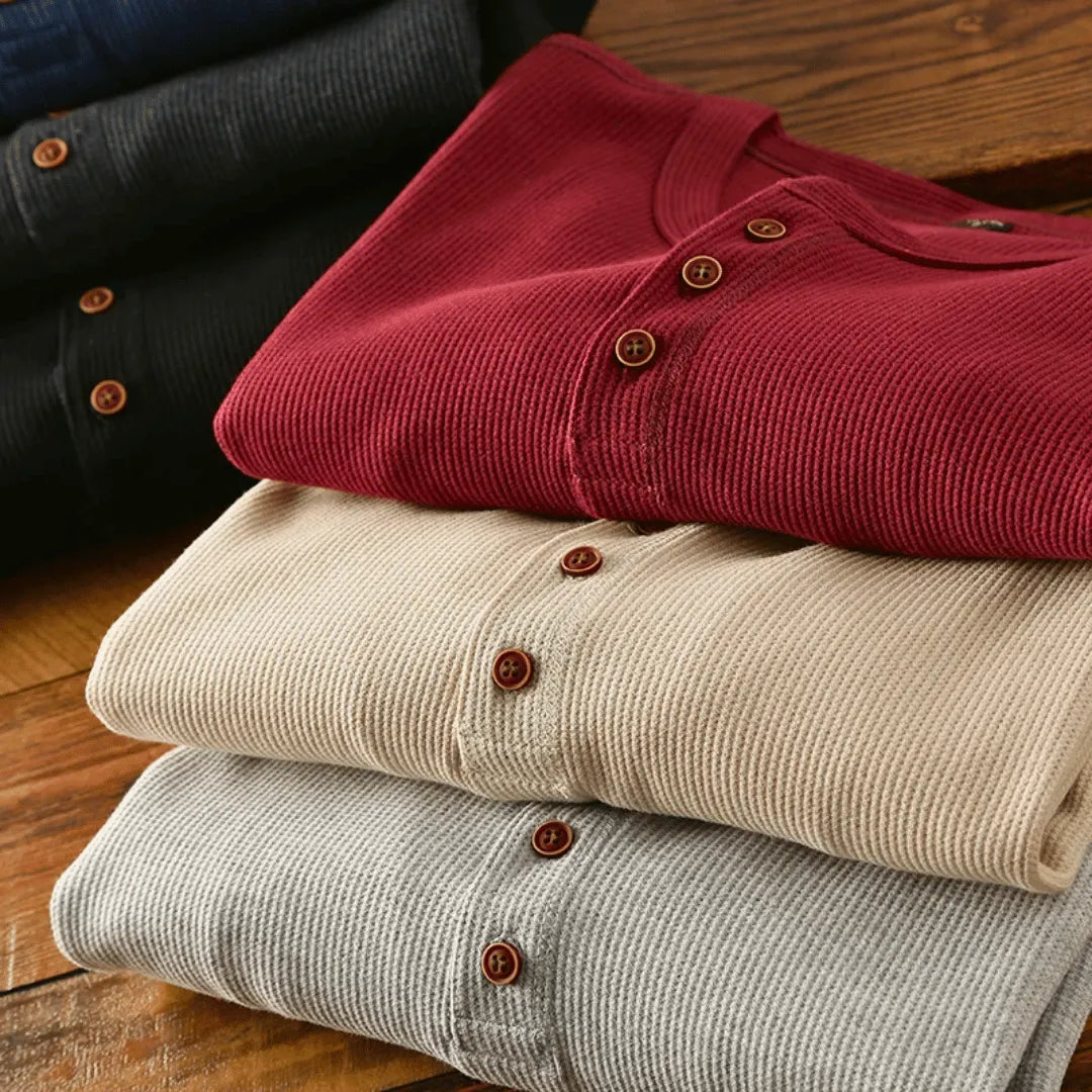 Sereno Cotton Henley Shirt