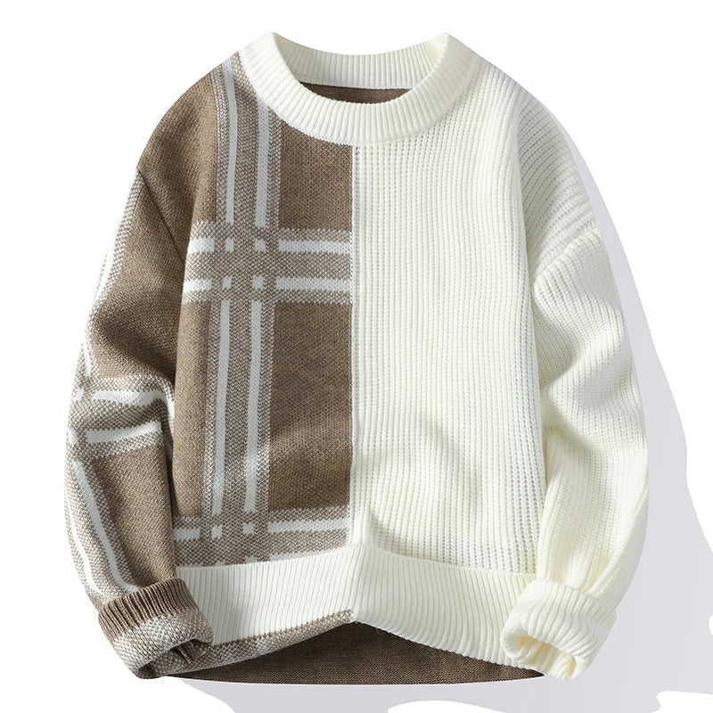 Marlow Patchwork Crew Neck Jumper