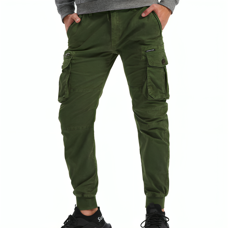 Mens Cotton Cargo Trousers - Charles Francis