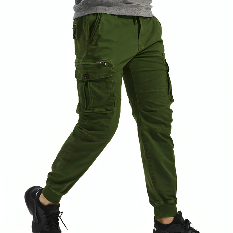 Mens Cotton Cargo Trousers - Charles Francis