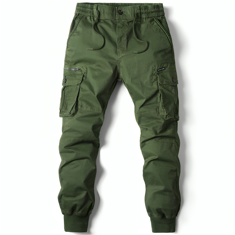 Mens Cotton Cargo Trousers - Charles Francis