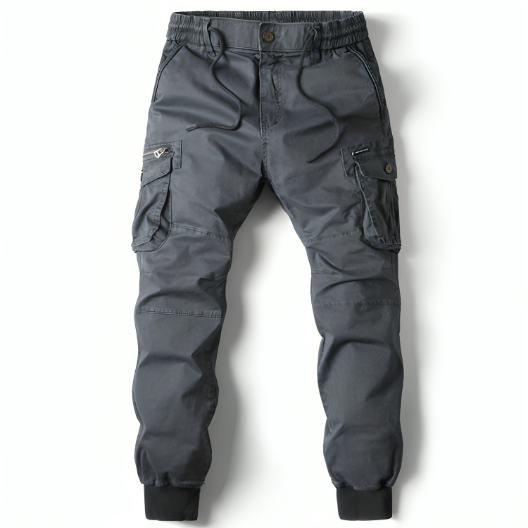 Mens Cotton Cargo Trousers - Charles Francis