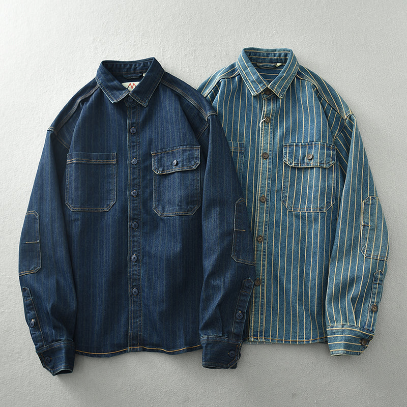 Retrovista™ - 1977 Vintage Button-Up Shirt - Edward Fraiser