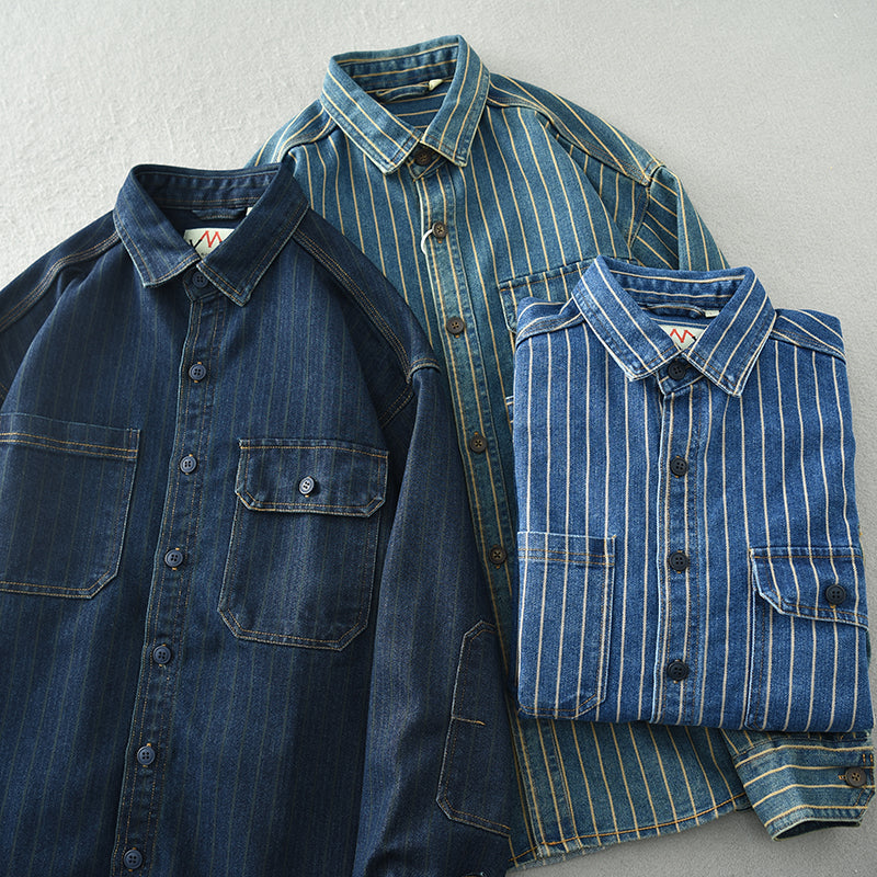 Retrovista™ - 1977 Vintage Button-Up Shirt - Edward Fraiser