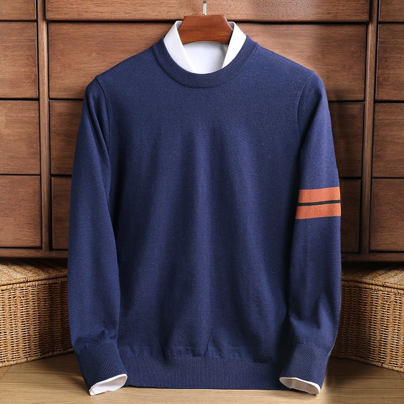 Preston Knit Sweater – Crew Neck Wool Blend