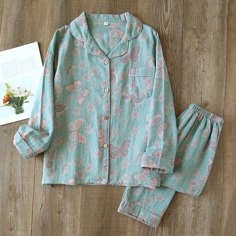 Maribel Butterfly Cotton Lounge Set