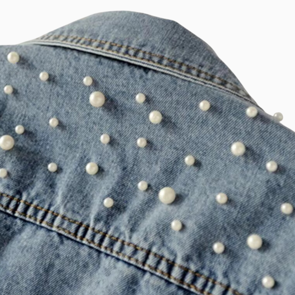 Lucia Pearl Denim Jacket