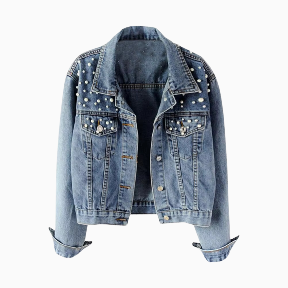 Lucia Pearl Denim Jacket
