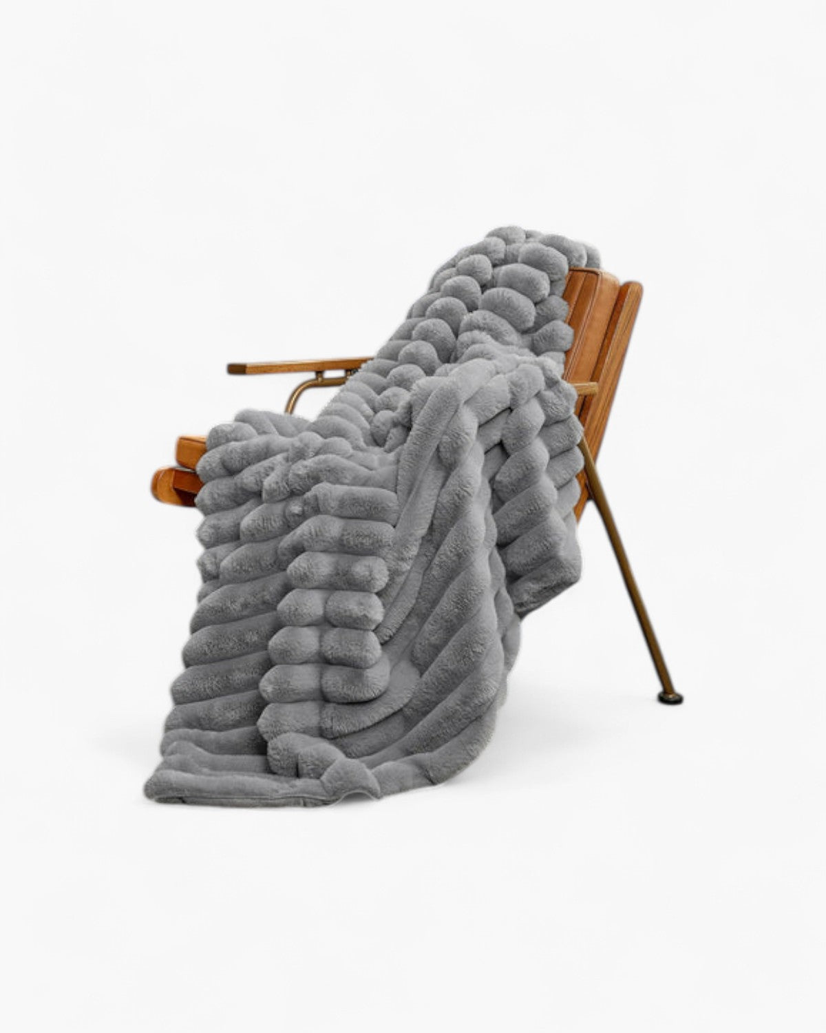 Luxury Fleece Throw Blanket for Sofa – Ultra Soft & Warm Textured Design