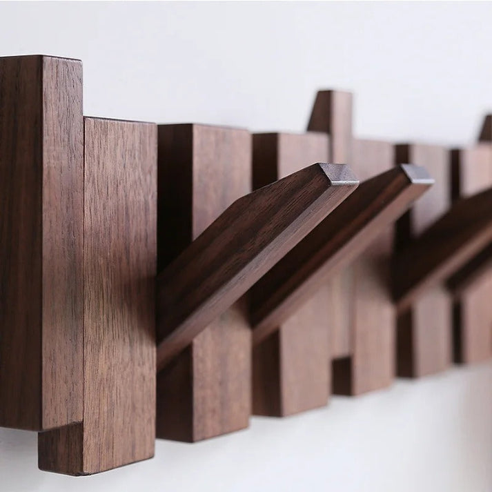 Wooden Piano Key Wall-Mounted Coat Rack
