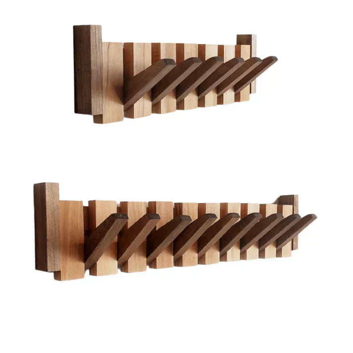 Wooden Piano Key Wall-Mounted Coat Rack