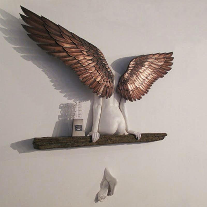 Icarus Ascend Wall Sculpture