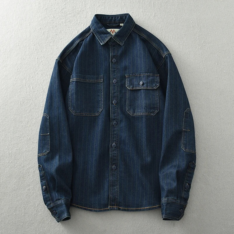 Retrovista™ - 1977 Vintage Button-Up Shirt - Edward Fraiser