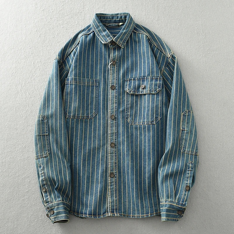 Retrovista™ - 1977 Vintage Button-Up Shirt - Edward Fraiser
