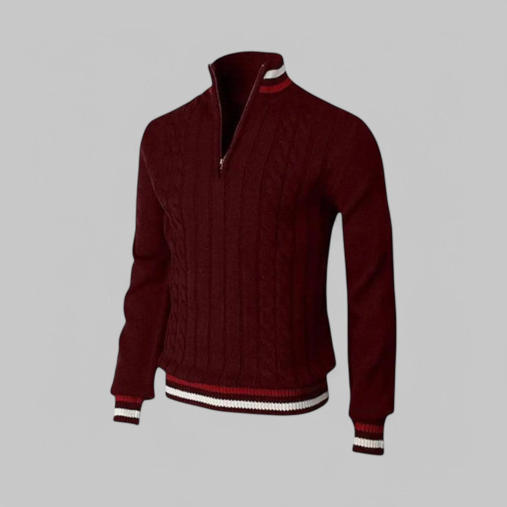 Brighton Half-Zip Knitted Jumper